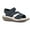 Navy/Nubuck, variant on Womens Calibre Faux Leather Open Toe Flat Sandals