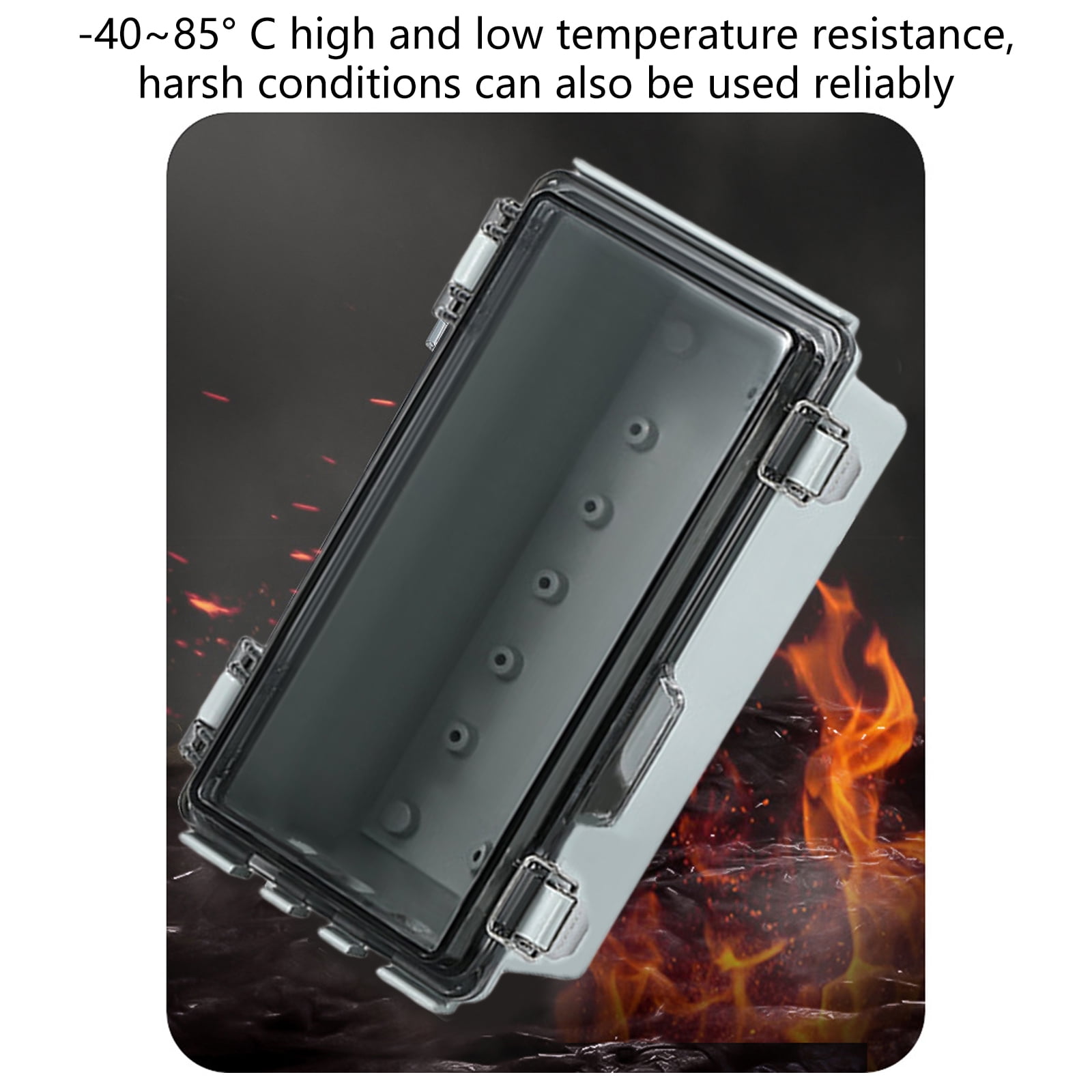 RUISINERY Waterproof Designs Junctions Box Outdoor Electrical Enclosures With Lock and Mounting Accessories Garden Supplies