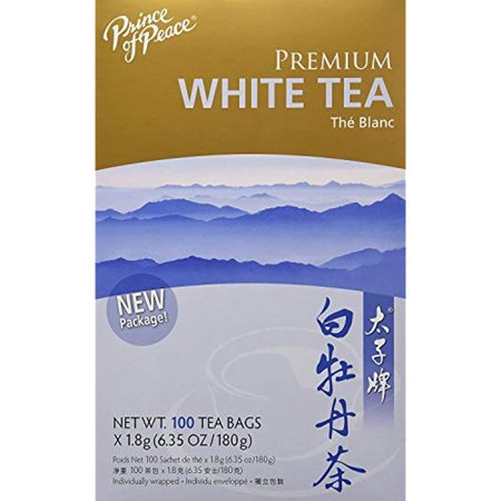 Prince Of Peace Premium White Tea, 2 Pack - 100 Tea Bags Each – White Tea Bags – Prince Of Peace – White Peony Tea – Camellia Sinensis Tea Bags – Prince Of Peace Tea – Premium Grade Tea