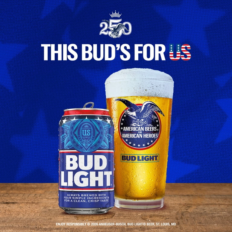 Bud Light American Light Lager Beer 30pk 12 fl oz cans 4.2% ABV
