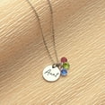 thumbnail image 2 of Auntie Necklace Custom Aunt Gifts Mothers Day Necklace from Nieces and Nephews With Kids Birth Month Birthstones - Personalized Aunt Jewelry with Custom Birth Stone Charms - Mother's Day Gifts, 2 of 9