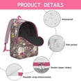 thumbnail image 5 of Country Farmhouse Floral Backpack – Rustic Bloom Pattern, Lightweight Travel Daypack with Comfortable Straps for Students and Teens, 5 of 5