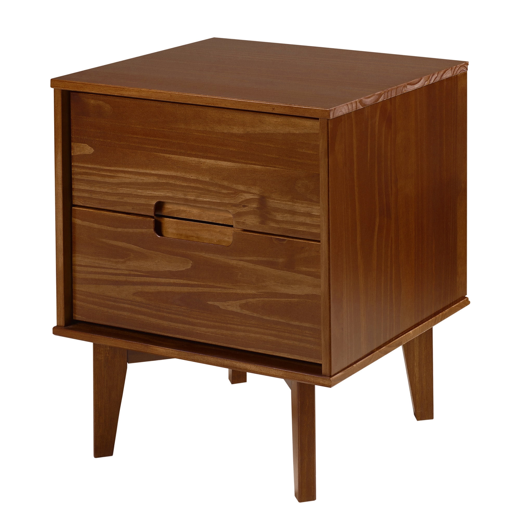 Walker Edison Sonoma 2-Drawer Nightstand, Walnut