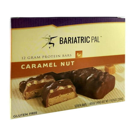 BariatricPal High Protein Bars - Caramel Nut (Best Weight Gain Supplements For High Metabolism)