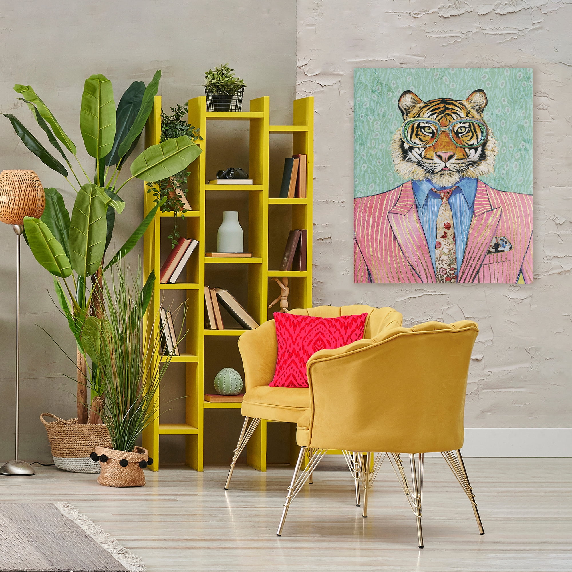 Stupell Industries Sharp Tiger Outfit Canvas Wall Art, design by Svetlana Aleynikova