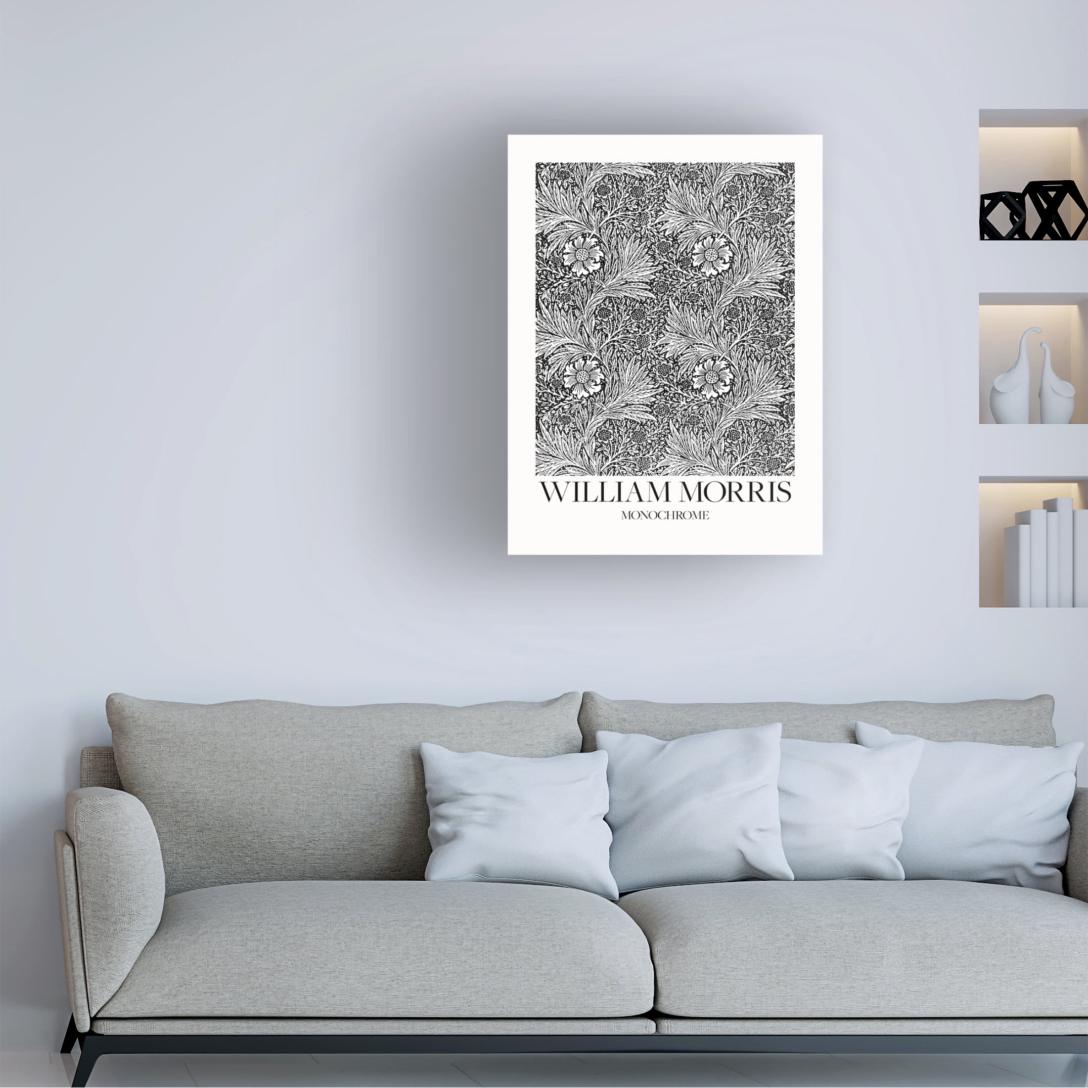 Trademark Fine Art Pictufy Marigold Monochrome Canvas Wall Art