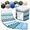 Cool Blue Trio-18 Tiles | 18 sq ft, variant on Confetti 18 Tiles | 18 sq ft EVA Interlocking Foam Protective Exercise Flooring