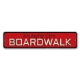 thumbnail image 2 of Boardwalk Location Novelty Sign, Metal Wall Decor - 4x18 inches, 2 of 4