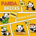thumbnail image 3 of Lindo Panda chino conjuntos de bloques de construcción DIY juguetes educativos de montaje ladrillos Mini animales modelo MOC niños regalo de cumpleaños de Navidad, 3 of 5