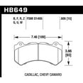 thumbnail image 2 of Hawk Performance Ceramic Street Brake Pads, 2 of 3