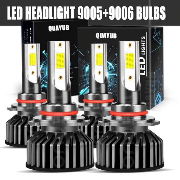 For Chevy 1994-98 C10 C/K 1500 Tahoe Silverado Combo LED Headlight High Low Bulbs Kit White 4x