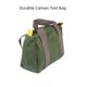 thumbnail image 2 of 12 Inch Wide Mouth Tool Bag, Canvas Tool Bag, Heavy Duty Tool Storage Bag, Large Capacity Tool Tote Bag for Electricians, 2 of 4