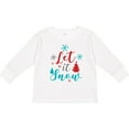 thumbnail image 3 of Inktastic Let It Snow, Snowflakes, Trees, Christmas, Xmas Boys or Girls Long Sleeve Toddler T-Shirt, 3 of 5