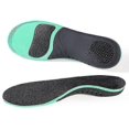thumbnail image 1 of 1 par de plantillas para pies planos con soporte para el arco del pie, unisex, deportivas y con absorción de impactos., 1 of 5