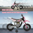 thumbnail image 2 of Electric Motorcycle for Kids, 12V Electric Dirt Bike Ride on Toy with 2 * 25W Motor, Training Wheels, Battery Powered Motorbike for Kids Toddlers 3+ Years, 2 of 7