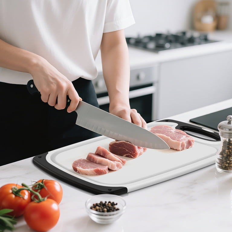Oannao 3-Piece Cutting Board Set with Stand, BPA-Free photo 5