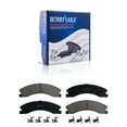 thumbnail image 3 of Detroit Axle - Rear Brake Kit for 2011-2019 Chevy Silverado GMC Sierra 2500 3500 HD Drilled & Slotted Disc Brakes Rotors Replacement 2012 2013 2014 2015 2016 2017 2018 Ceramic Brake Pads, 3 of 3