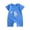 Blue, variant on Baby Boys Short Sleeve Romper Summer Infant Onesie Unisex Newborn Baby Clothes Baby Boy Outfits Yellow,6-9 Months