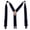 Navy, variant on Men's Elastic Hook End Suspenders (Tall Available)