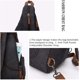 thumbnail image 4 of Bolsa bandolera de lona - Mochila pequeña cruzada para el hombro, mochila informal para hombres, mujeres, ciclismo al aire libre, senderismo, viajes, 4 of 5