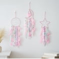 thumbnail image 2 of Dream Catcher, paquete de 3 unidades, estrella, luna, sol, sol, decoración de dormitorio para niñas, 2 of 7