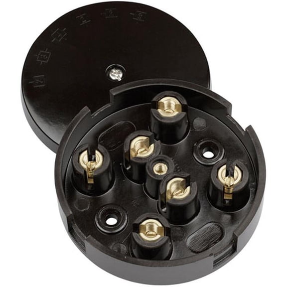 CLICK - Heavy Duty Junction Box, 20A, 6x Terminals, Brown