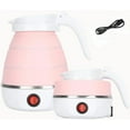 thumbnail image 1 of TanChihl Folding Silicone Kettle Foldable Electric Travel Kettle - 600ml (Pink), 1 of 6