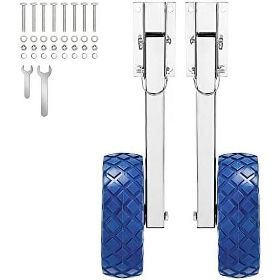 Boat Launching Wheels,10'' Inflatable Boat Launch Wheels 300 LBS Loading Capacity Applicable to Inflatable Boat Rowing Boat and Sailing Boat Inflatable Dinghy Boat$$Watercraft
