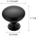 thumbnail image 3 of Ravinte 10 Pack Kitchen Cabinet Knobs Matte Black Zinc Knobs Drawer Pulls Door Dresser Drawer Handles Knobs for Dresser Drawers, 3 of 9