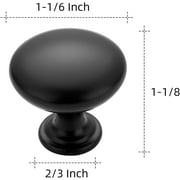 Ravinte 30 Pack Kitchen Cabinet Knobs Matte Black Zinc Knobs Drawer Pulls Door Dresser Drawer Handles Knobs for Dresser Drawers