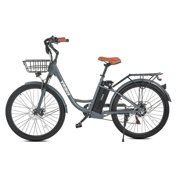 Viribus 26" 500W Electric Bike Front Suspension for Men Women Seniors with 48V 13Ah Battery, Black