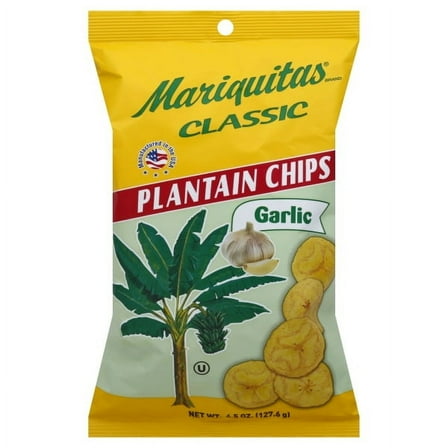 Mariqitas Garlic Plantain Chips, 5 Oz.