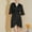 Black A, variant on VONCOS Silk Robes for Women Ruffles Sleeve Cozy Sleepwear Robes Kimono Satin Nightgown Navy