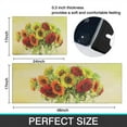 thumbnail image 6 of Yellow Painting Sunflower Farmhouse Kitchen Rugs Set 2 Piece Colorful Flowers Seasonal Decorative Rug for Kitchen Low-Profile Floor Mats Decorations for Home Kitchen 17x48+17x30 Inches, 6 of 6