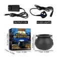 thumbnail image 2 of Halloween 8" Witch Cauldron with Mist Maker Fogger and Cover 12 LED Light Color Change Pond Fogger Misting Cauldron Halloween Decor Fog Machine for Holiday Party, 2 of 6