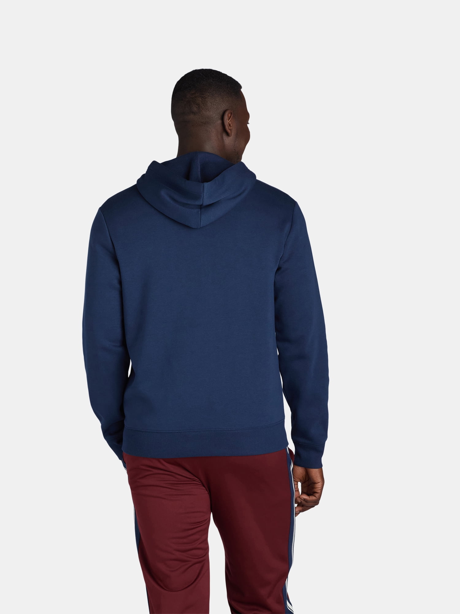 Athletic Works Men's and Big Men's Zip Up Fleece Hoodie Sweatshirt, Sizes S-5XLT