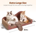 thumbnail image 2 of Cama rascadora para gatos ComSaf, 26,4 pulgadas, de cartón duradero para gatos, 2 of 9