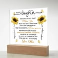 thumbnail image 5 of To Daughter From Mom Never Forget That I Love You Printed Square Shaped Acrylic Plaque, 5 of 20