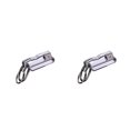 thumbnail image 1 of Advancent Soporte para llavero de coche, llavero colgante antipérdida, llaves desmontables, regalo, cartera, llavero, colgante decorativo, Plata 2Conjunto, 1 of 6