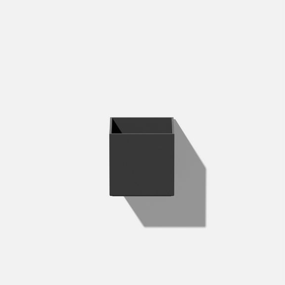 Veadek Geo Series Cube Hanging 5" Planter - Black