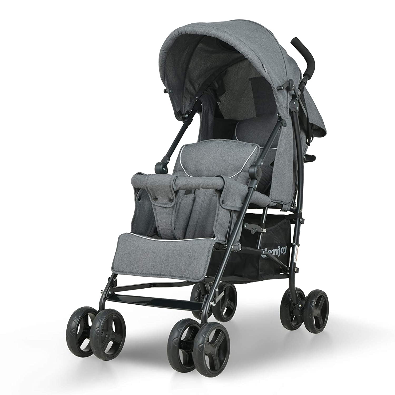 Crown Child Stroller Buggy Dual Way 2 Directions Mobile Sport 6 Wheel 360°