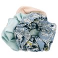thumbnail image 5 of Scunci Trend Collection Scrunchie Hair Ties, Blue Floral, 3 Ct, 5 of 9