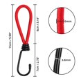 thumbnail image 1 of Cuerdas elásticas con ganchos de metal (paquete de 20) - 15 cm - Cuerda elástica de lona roja Gancho elástico resistente para acampar, lonas, carpas con dosel LingWen 8390611466626, 1 of 1
