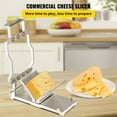 thumbnail image 2 of KFFKFF Cheese Slicer with Interchangeable 1cm & 2cm Wires, Durable Aluminum Alloy Frame and 304 Stainless Steel Cutting Wires, Versatile Kitchen Tool for Slicing Cheese and Butter, 2 of 9