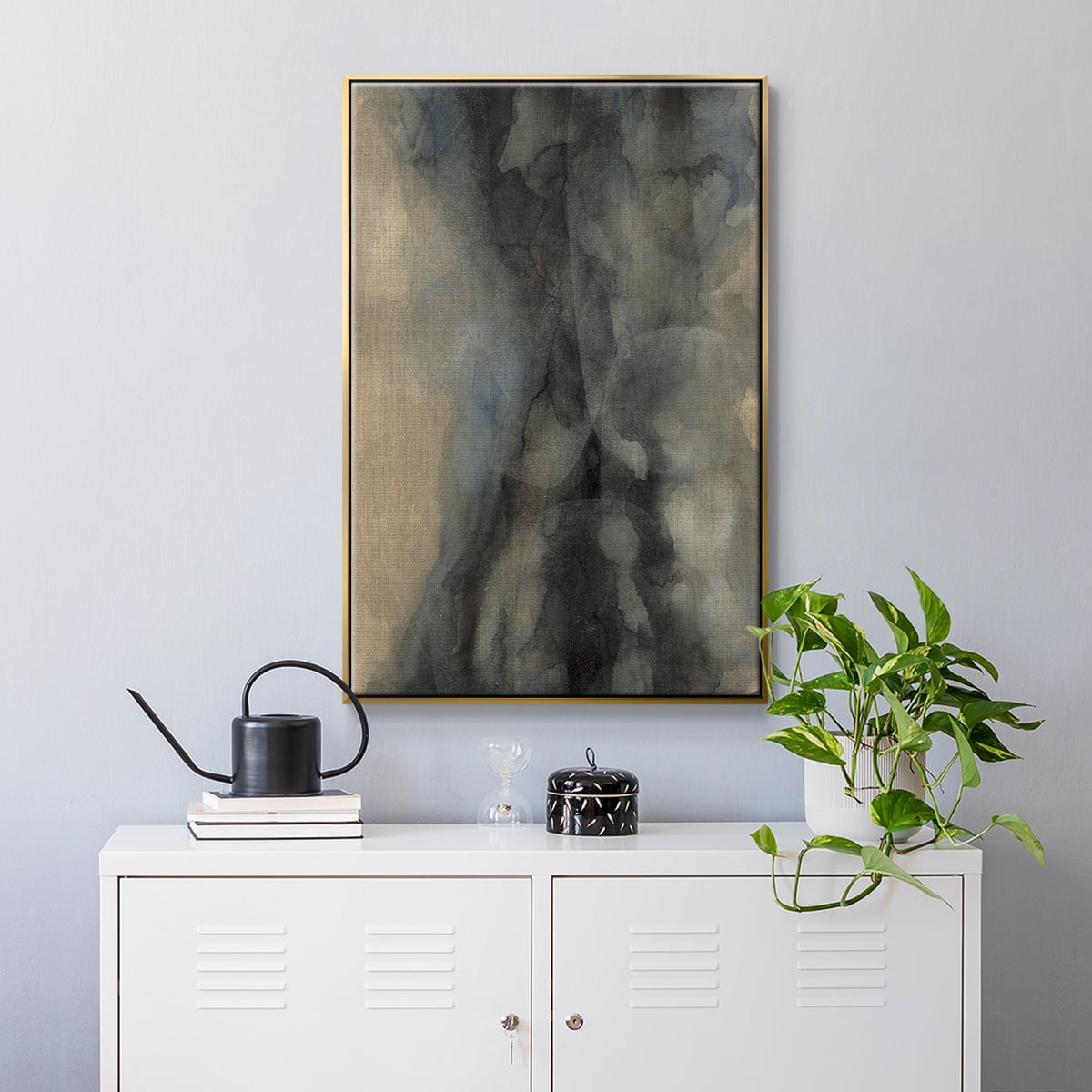 The Winter Framed Premium Gallery Wrapped Canvas - Ready to Hang - 25 x 37 - Gold Floating Frame