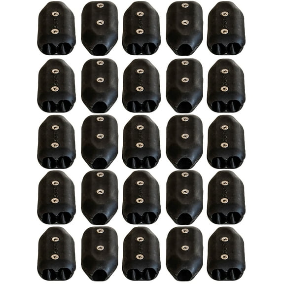 E-Z-TY 5/8 Inch Reusable Rope Clamp Black 25 Pack