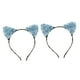 thumbnail image 5 of 2 uds., Flor de papel, de gato, accesorios para el cabello, disfraz de , diadema, accesorios para fotografía Azul Salvador Diadema de orejas de gato, 5 of 10