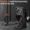 thumbnail image 6 of MYKOMI Magnetic Case for iPhone 17 Pro Max,Military Grade Protection Heavy Duty Shockproof with Rotating Ring Kickstand Case Cover for iPhone 17 Pro Max, 6 of 6