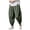 AG, variant on Mens Harem Pants Loose Fit Elastic Waist Drawstring Aladdin Hippie Trousers (Dark Green,M)