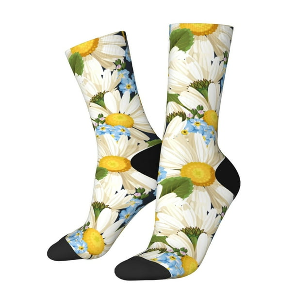 Balery Bees Collecting Nectar Calcetas Largas con Estampado para Hombre y Mujer – Suaves y Transpirables, Talla Única (US 5-11)